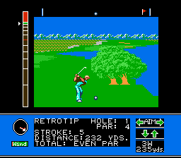 Jack Nicklaus' Greatest 18 Holes of Major Championship Golf - Nintendo NES