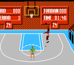 Jordan vs. Bird - One on One - Nintendo NES