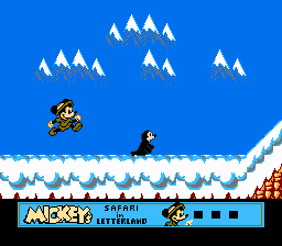 Mickey's Safari in Letterland - Nintendo NES