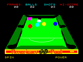 American 3D Pool - ZX Spectrum